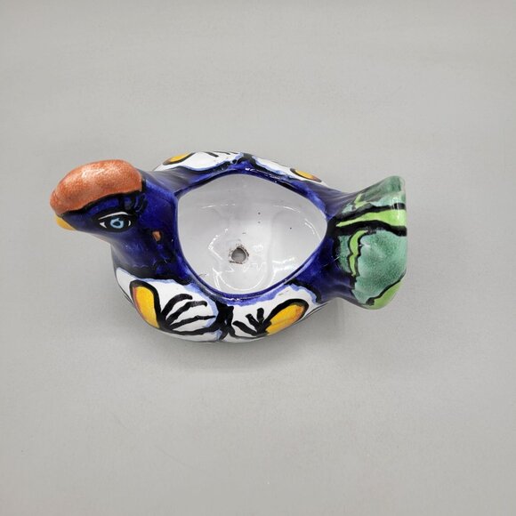 Talavera Chicken Succulent Planter Colorful Hand Painted Made in Mexico - Picture 5 of 10